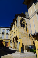 Buildings in the town center of Sarlat-La-Caneda in the Dordogne region of France
