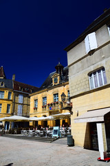 Buildings in the town center of Sarlat-La-Caneda in the Dordogne region of France