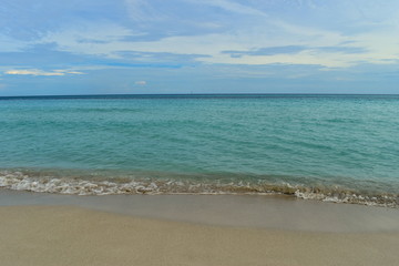 ocean view from beach on a clear day