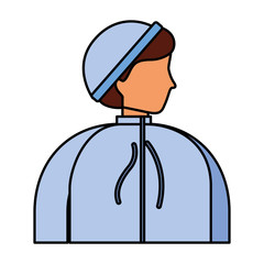 man character wearing winter clothes