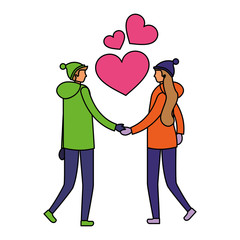 couple holding hands romantic love