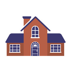 house real estate on white background