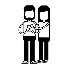 couple using mobile social media