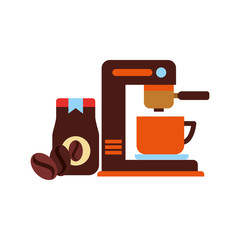 coffee maker machine cup jat and seeds