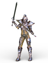 Fototapeta premium 戦う女戦士