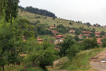 Fototapeta na wymiar Architectural reserve of Zheravna with nineteenth century houses, Sliven Region, Bulgaria