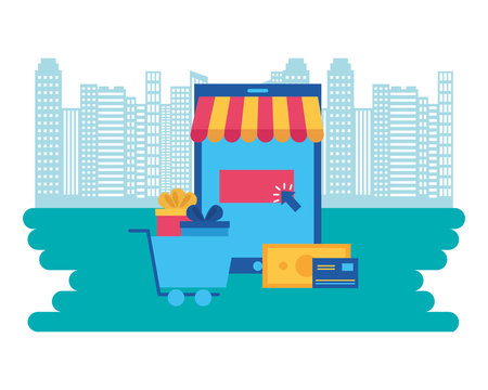 online shopping concept