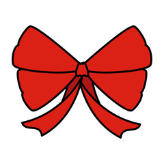 red bow ribbon tape decorative