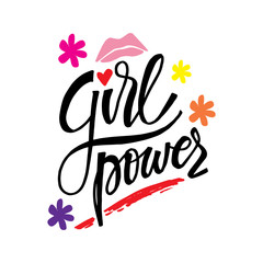 Girls power. Motivational Quote Poster