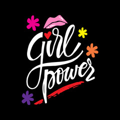 Girls power. Motivational Quote Poster