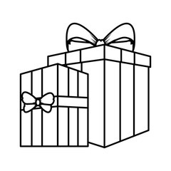 gifts boxes presents icons