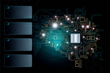 abstract science Big data visualization. Futuristic Artificial intelligence . Cyber mind aesthetic design concept.and empty box for copy space.