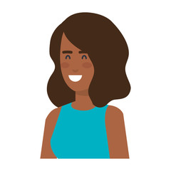 beautiful and young black woman character