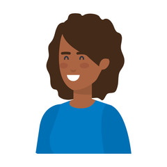 beautiful and young black woman character