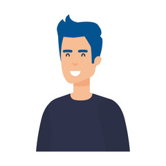 young and casual man character