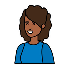 beautiful and young black woman character