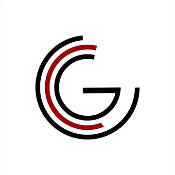 G, CCG, CG initials geometric network line logo
