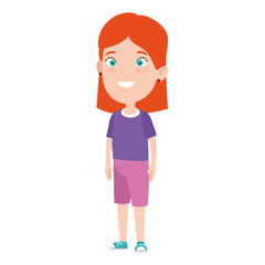 Obraz premium beautiful little girl character