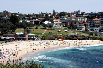 View of Bronte Beach, NSW, Australia