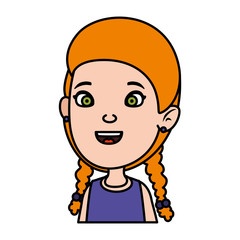 beautiful little girl character