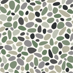 Terrazzo pebble texture pattern in neutral colors. Light background with multicolor stones. For textiles, fashion, gift wrapping paper, scrapbooking, paper and graphic design projects.