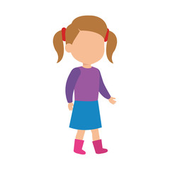 beautiful little girl character