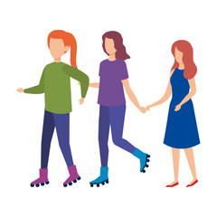 Obraz premium group of women characters