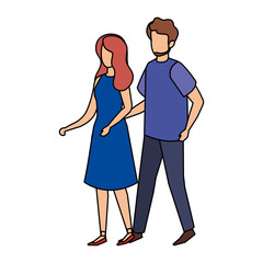 couple avatar characters icons