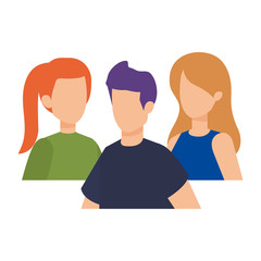 Fototapeta premium group of people characters
