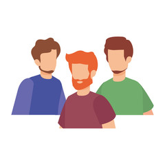 Fototapeta premium group of men characters