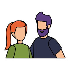 couple avatar characters icons
