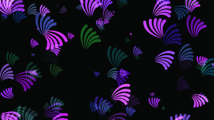 Abstract background pattern with plant matter. Multicolored background.