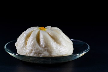 Steam Buns in a Glass Plate