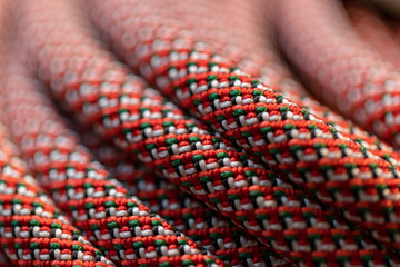 Close up of climbing rope