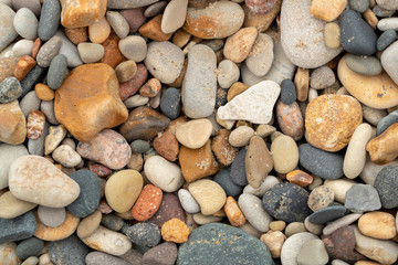 Stones and pebbles on beach