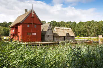 Fototapeta na wymiar Middle ages center in Denmark