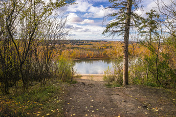 Edmonton, River valley in fall season