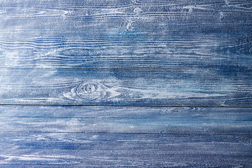 White and blue textured wooden background