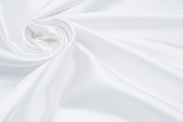 Obraz premium The texture of the satin fabric of blue color for the background