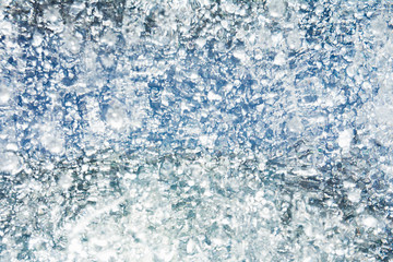 The texture of the ice. The frozen water.Winter background  