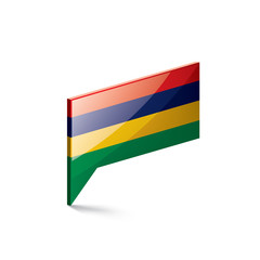 Mauritius flag, vector illustration on a white background