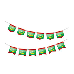 Obraz premium Mauritius flag, vector illustration on a white background