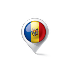 Obraz premium Moldova flag, vector illustration on a white background