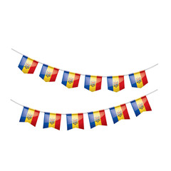 Fototapeta na wymiar Moldova flag, vector illustration on a white background