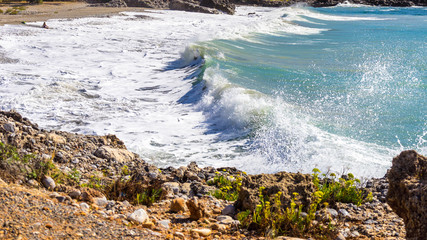 Sandy beach and coastline