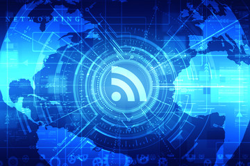 2d illustration WiFi symbol