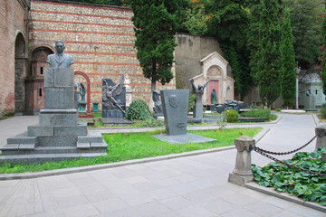 Pantheon of famous georgians on the Saint hill in Tbilisi