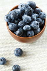 fresh washed blueberries