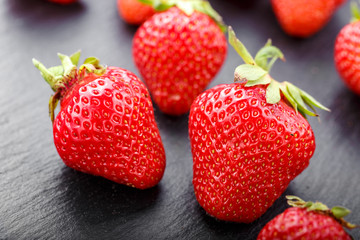fresh strawberries closeup