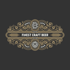 Beer label design